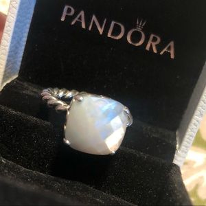 Mother of Pearl Pandora Ring